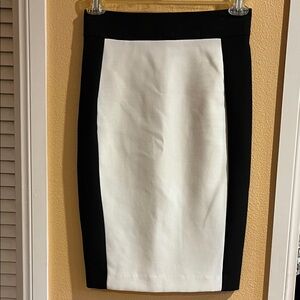 Zara Black and White Pencil Skirt